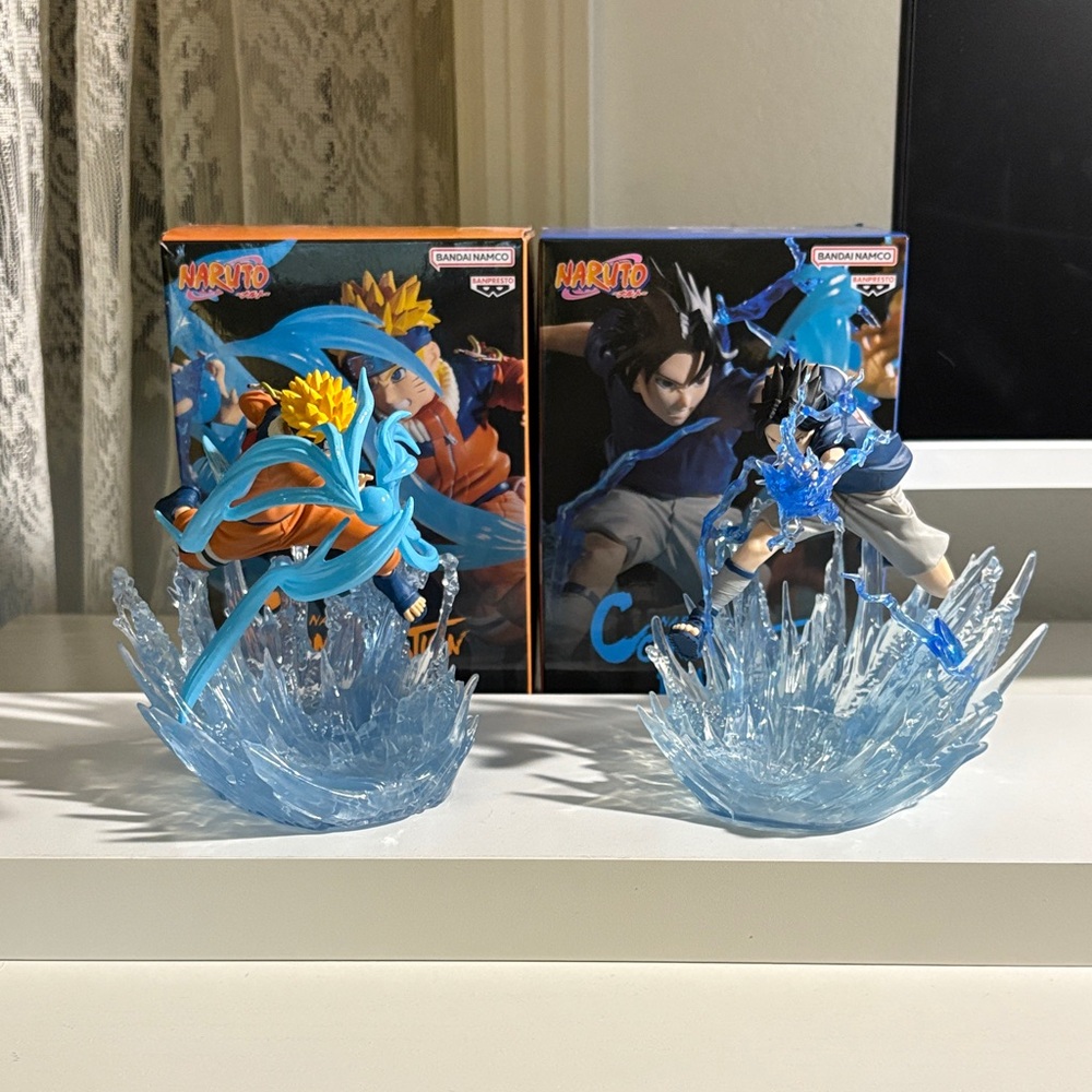 Naruto Action Figure Set - Sasuke and Naruto combination battle